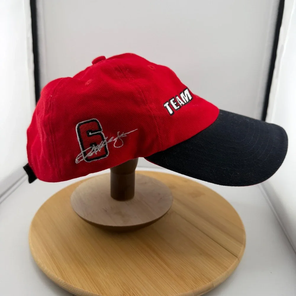 Team Penske Racing Hat Red Black Adjustable Baseball Cap Number 2 Signature
